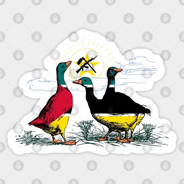 Mozambique Geese Sticker by Fusti